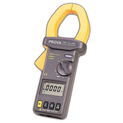 Multímetro tipo pinça digital - PROVA-200 series - TES Electrical Electronic Corp. - portátil / 600 V / 2500 A