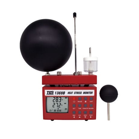 Medidor de velocidade do ar - TES-1369B - TES Electrical Electronic Corp. - de análise térmica / de ar / com registrador de dados