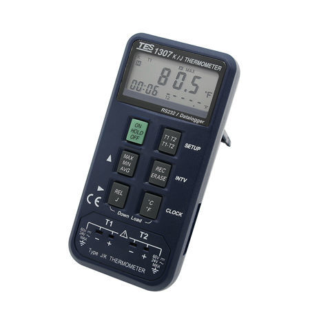 Termômetro de termopar - TES-1307 - TES Electrical Electronic Corp. - com display LCD / ºC / °F