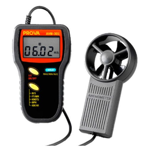 Anemômetro de hélice - AVM-30 series - TES Electrical Electronic Corp. - digital / portátil / USB