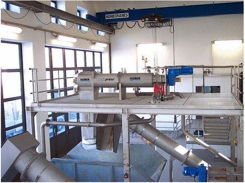 Peneira de separação para tratamento de lamas - STRAINPRESS® - Huber Technology