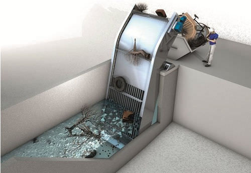 Limpa-grades com barras - TrashMax® - Huber Technology - para o tratamento de águas residuais / primário