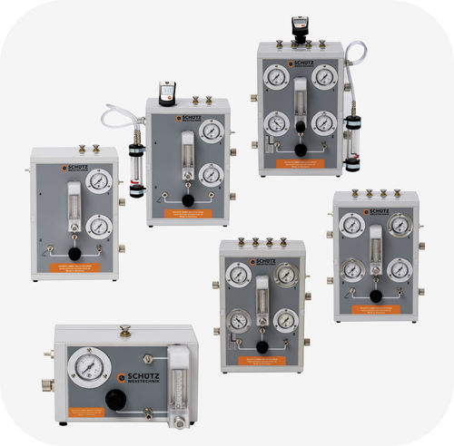 Banco de ensaio de concentricidade - PS series - Schütz GmbH Messtechnik - de fluxo / automático / para detector de gás