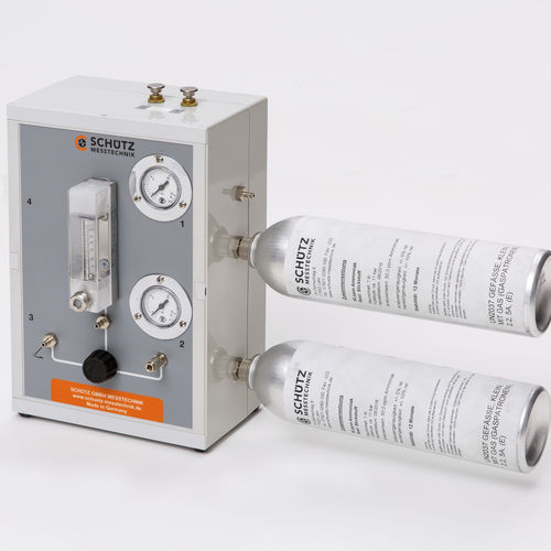 Banco de ensaio de sensibilidade da vazão - PS 203 - Schütz GmbH Messtechnik - semiautomático / para detector de gás