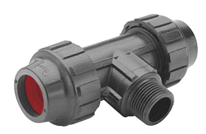 Conexão hidráulica - 3/4" - STP GROUP - de roscar / em T / em material plástico