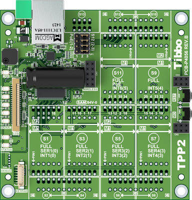 Placa de circuito impresso para controlador modular programável - (TPP2) Gen 2 - Tibbo Technology
