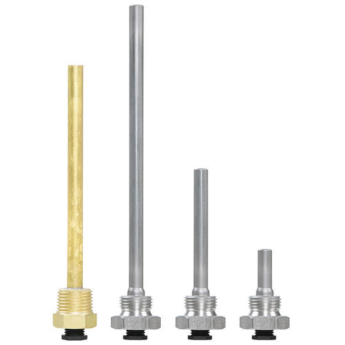 Poço termométrico com rosca - 039 series - Fr. Sauter AG - em latão / em aço inoxidável / para sensor de temperatura