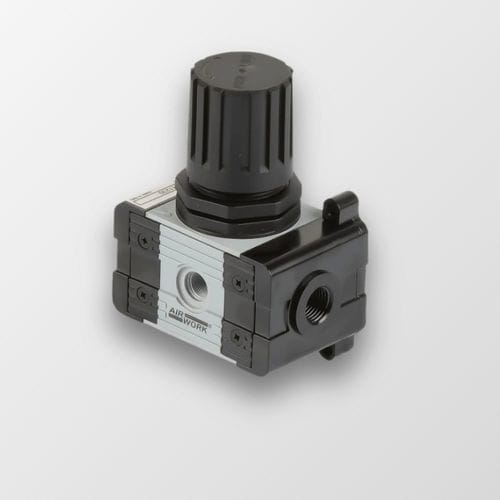 Regulador de pressão para ar comprimido - XR series - A&T Fluid solutions - de membrana / de simples estágio / meio
