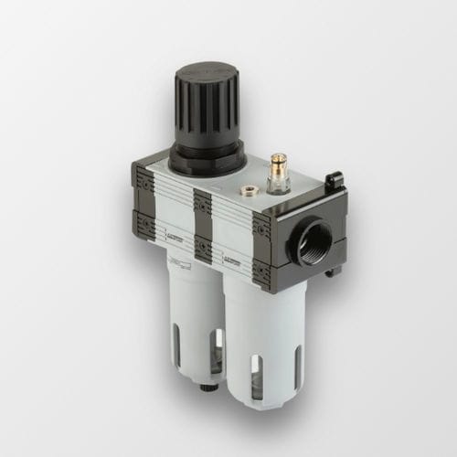 Filtro regulador e lubrificador de ar - XS series - A&T Fluid solutions - de ar comprimido / de cartucho / em policarbonato