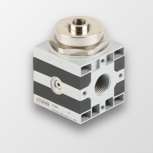 Regulador de contrapressão para ar - YU series - A&T Fluid solutions - industrial / pneumático / pilotado
