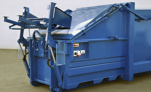Compactador de resíduos de madeira - Höcker Polytechnik - de vidro / de papelão / de papel