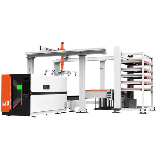 Máquina de corte a laser de fibra - U3 Flex Loader - Golden Laser Co., Ltd - para chapas / com carga/descarga automática