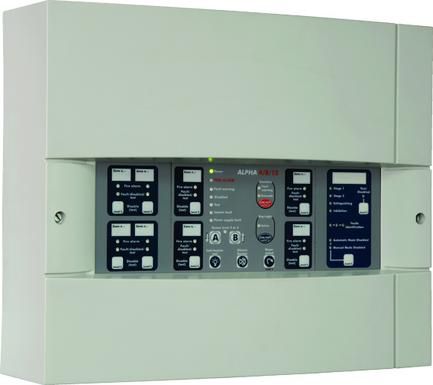 Painel de controle para alarme de incêndio - ALPHA 4/8/12 - detectomat GmbH - automático / modular
