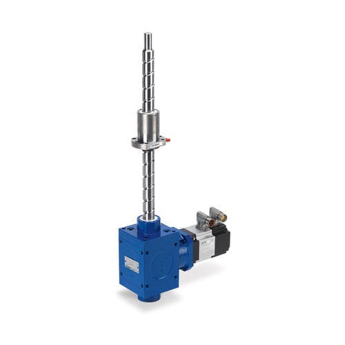 Macaco mecânico com fuso de esferas - HS Series - Linearmech Srl - de engrenagem cônica / porca de segurança / cúbico