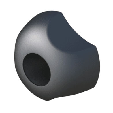 Manípulo com rosca - LHDO - ISC PLASTIC PARTS - em estrela / em poliamida / de latão