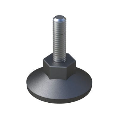 Pé de máquina - LHVFB - ISC PLASTIC PARTS - em aço zincado / em poliamida / em nylon