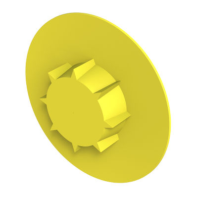 Tampão redondo - DEF - ISC PLASTIC PARTS - macho / em polietileno de baixa densidade (PEBD) / de proteção