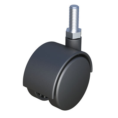 Rodízio fixo - RSIR - ISC PLASTIC PARTS - haste com rosca / em polipropileno