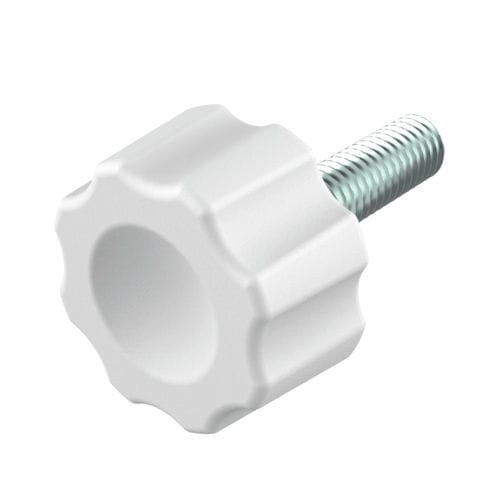 Manípulo serrilhado - YAE - ISC PLASTIC PARTS - tipo estrela / em nylon / em aço