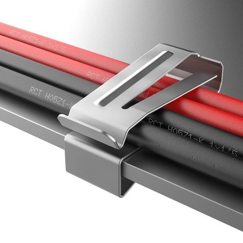 Fixador de cabo em aço inoxidável - SFH - ISC PLASTIC PARTS - reutilizável / resistente à corrosão / para aplicações fotovoltaicas