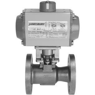 Válvula de esfera - 9000 series - Metso Automation - com acionamento pneumático / de corte / para água