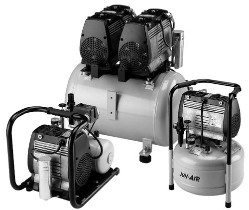 Compressor de pistão oscilante - OF312 - JUN-AIR - de ar / com motor elétrico / portátil