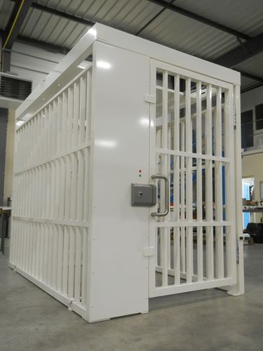 Porta eclusa de segurança com barras de segurança - SAS-AF - Ollagnier SCA - para controle de acesso / automática / inteiriça