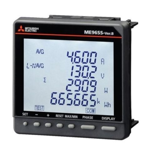 Medidor de energia elétrica monofásico - ME96SS series - MITSUBISHI Automation - de encaixe / para montagem em painel / com saída de pulsos