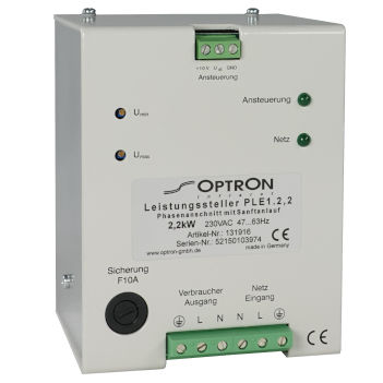 Controlador de potência de tiristor - PLE1-2.2 - Optron - de fase / para sistema de aquecimento radiante