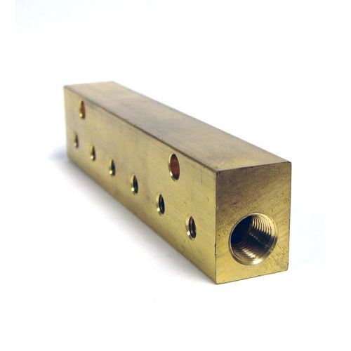 Distribuidor manifold em latão - 6-24-M2 - Bimba - de 6 vias / para gás / hidráulico