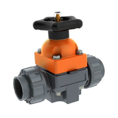 Válvula de diafragma - MV 310 - ASV Stuebbe GmbH & Co. KG - com volante / com acionamento pneumático / de controle
