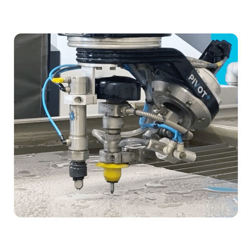 Cabeçote de corte a jato de água - Pivot+™ - Flow Europe GmbH - Flow Waterjet Europe - multieixos / para corte em chanfro