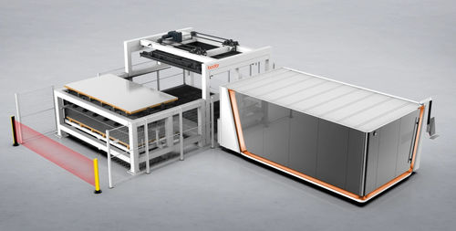 Sistema de carga e descarga para placas - iTrans - Jinan Bodor CNC machine CO.,LTD. - para mangueiras / automático