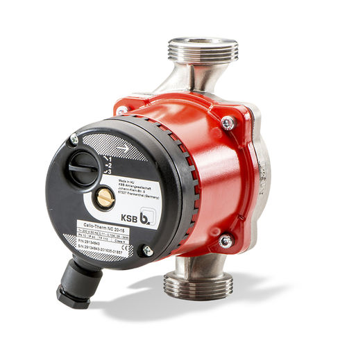 Bomba de rotor - Calio-Therm NC series - KSB - para água quente / elétrica / estacionária