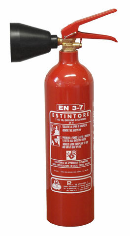 Extintor a gás (CO2) - 2 kg, 34B | CO202016 - Pii Srl - portátil