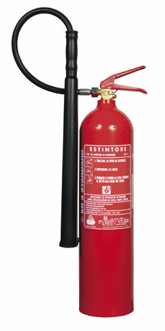 Extintor a gás (CO2) - 5 kg, 89B | CO205009 - Pii Srl - portátil
