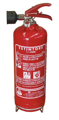 Extintor de espuma - 2 L, 8A 55B 40F, AFFF | WG020016 - Pii Srl - portátil