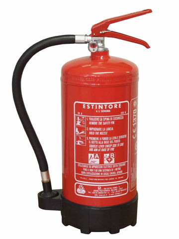Extintor de espuma - 6 L, 34 A 233 B,  AFFF 1% |  WG060004 - Pii Srl - portátil