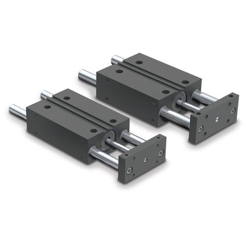 Cilindro pneumático - Power-Block - Tolomatic, TOL-O-MATIC - com haste guiada / de dupla ação / em alumínio