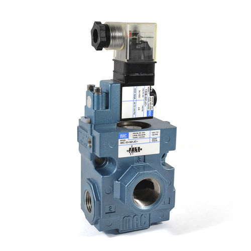 Válvula direcional pneumática spool - 56 series - MAC Valves - tipo poppet / acionada por solenoide / de ação direta