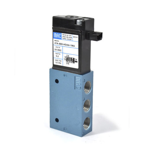 Válvula direcional pneumática tipo poppet - 47 Series - MAC Valves - de assento / acionada por solenoide / de ação direta