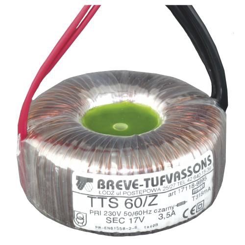 Transformador toroidal - TTS series  - BREVE-Tufvassons - de potência / encapsulado / EN 61558