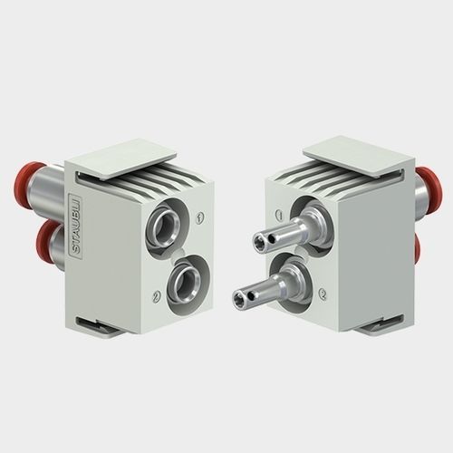 Conector modular pneumático - CTD-CP-2/S - Stäubli Electrical Connectors AG - retangular / de potência / manual