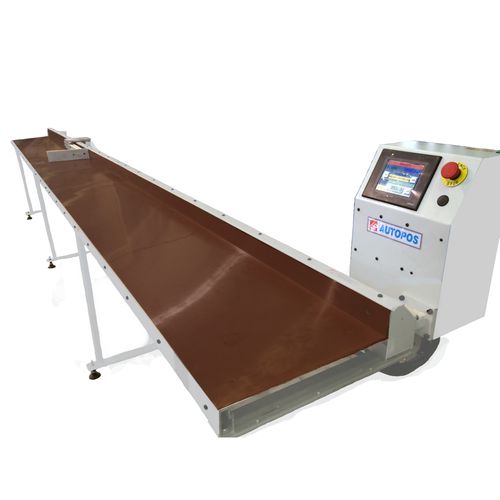 Sistema de posicionamento automático - PUSHER AUTOPOS series - TRONZADORAS MG - de um eixo / por código de barras / para máquina de corte