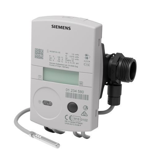 Medidor de energia térmica digital - WSM506-0E - Siemens Building Technology HVAC Products - ultrassônico