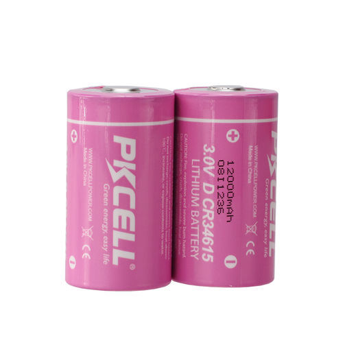 Bateria de lítio e dióxido de manganês - CR34615 - Shenzhen PKCELL Battery Co. Ltd - cilíndrica / 3 V / IEC