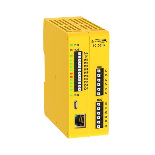 Relé de segurança NA - SC10 series - BANNER ENGINEERING CORP. - configurável / programável