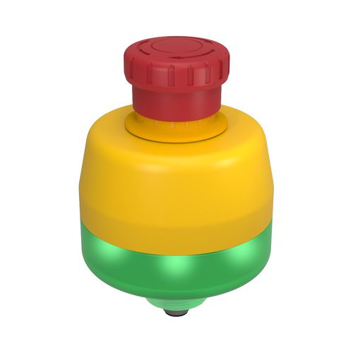 Botão de comando sensível ao toque - SSA-EB series - BANNER ENGINEERING CORP. - de freio de emergência / IP65 / com iluminação LED