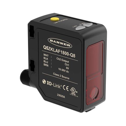 Sensor de distância a laser - Q5Z - BANNER ENGINEERING CORP. - IO-Link / conector M12 / de precisão