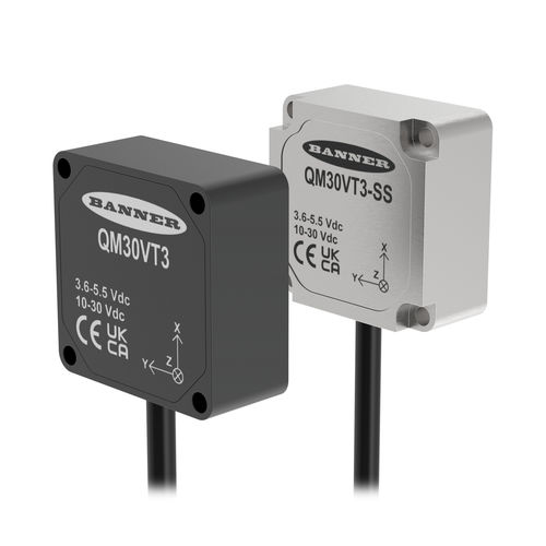 Sensor de vibração de 3 eixos - QM30VT - BANNER ENGINEERING CORP. - para motor / para compressor / para manutenção preventiva